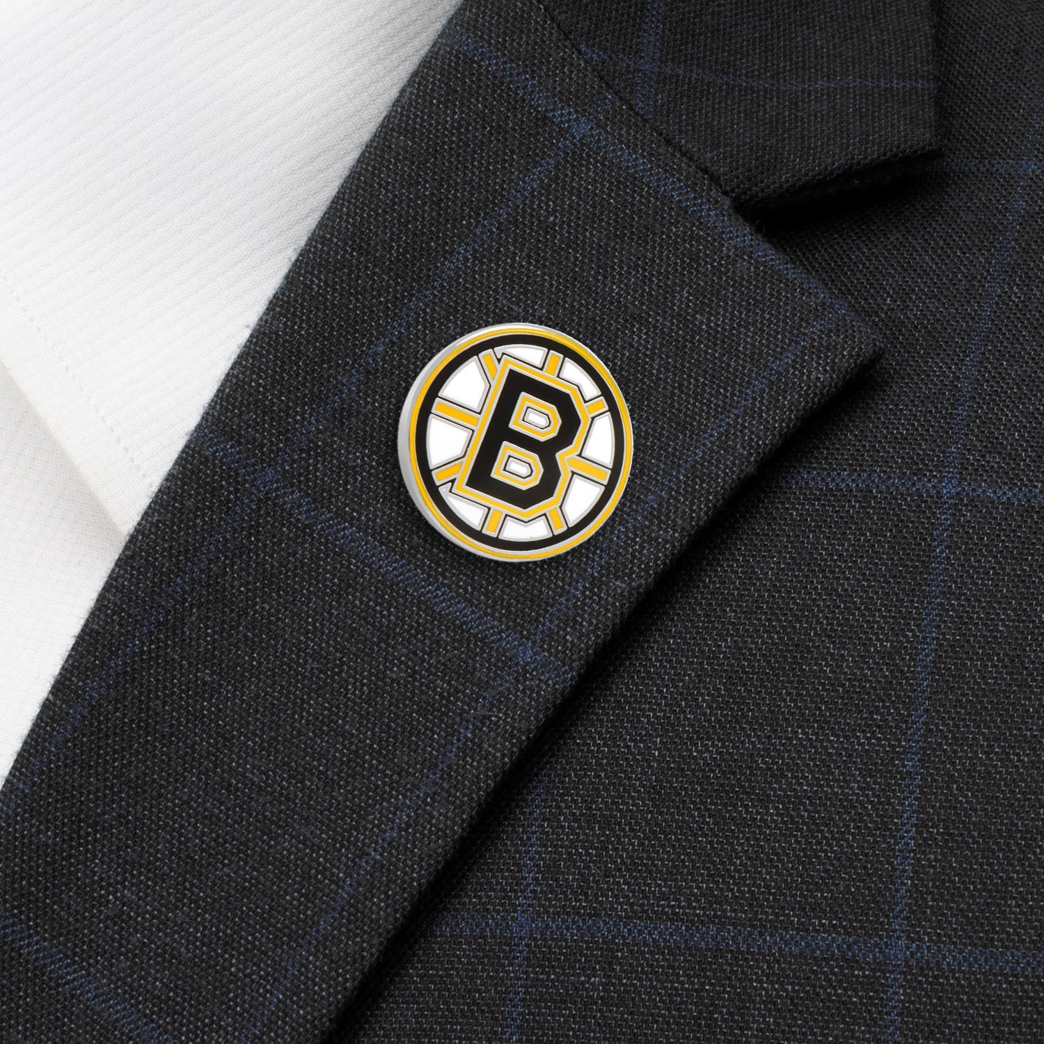Boston Bruins NHL Lapel Pin in Silver Tone Enamel - Image 4
