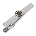 Boston Bruins team logo tie clip in a silver plated metal finish