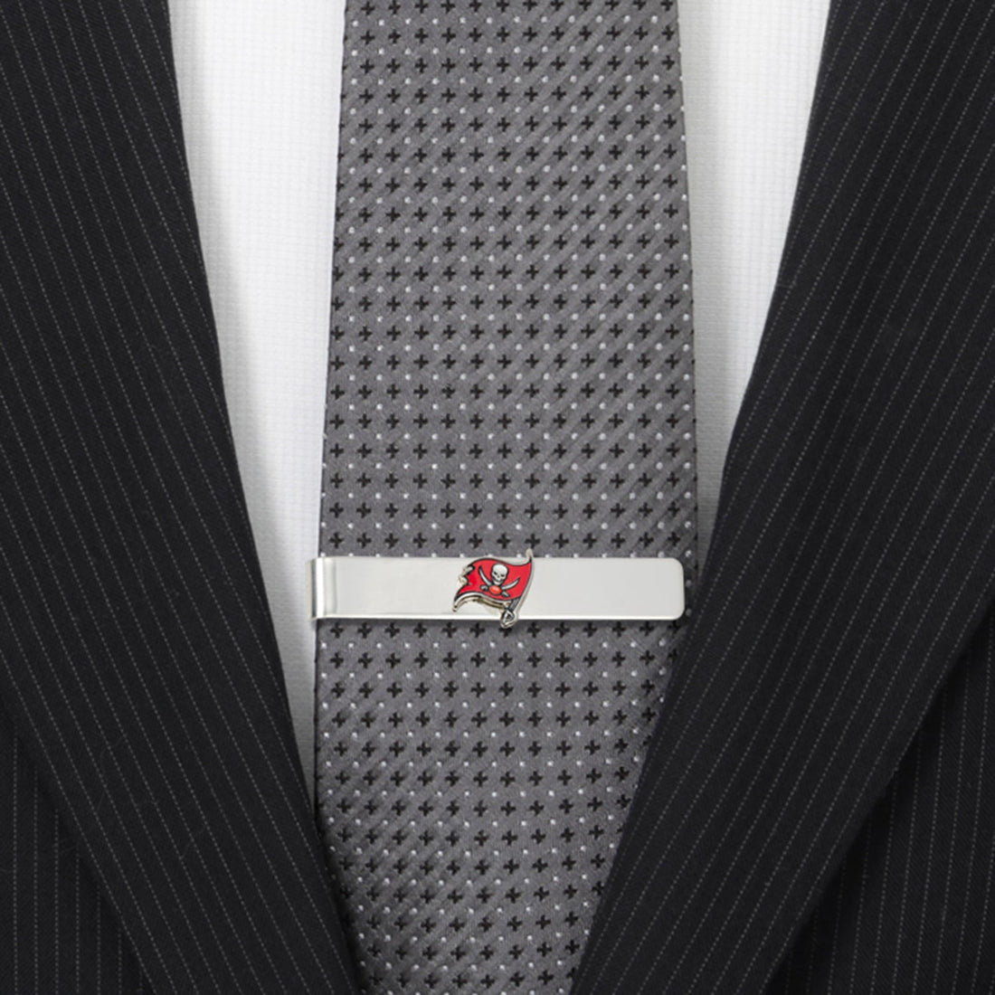 Tampa Bay Buccaneers NFL Sliding Tie Bar in Silver Tone - Image 2