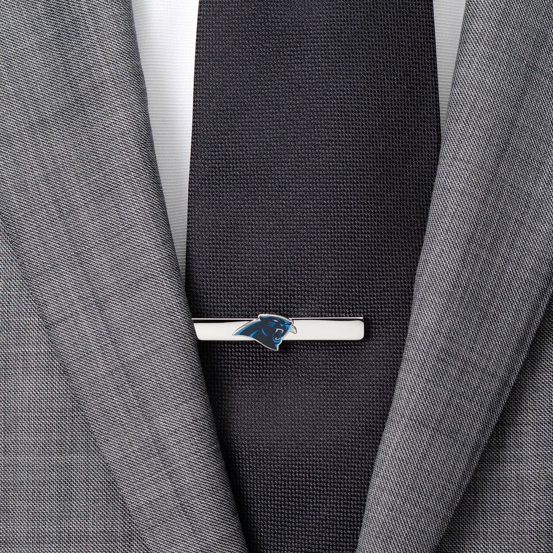 Carolina Panthers NFL Silver Plated Enamel Team Logo Tie Clip - Image 2