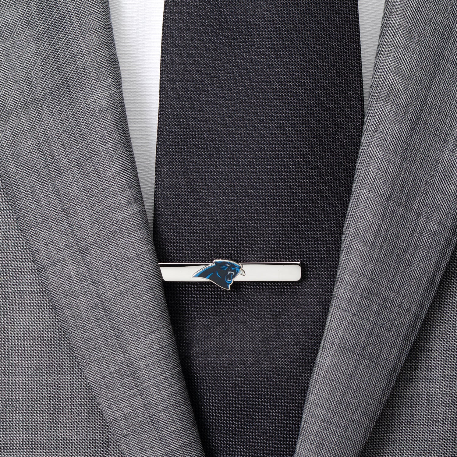 Carolina Panthers NFL Silver Plated Enamel Team Logo Tie Clip - Image 2