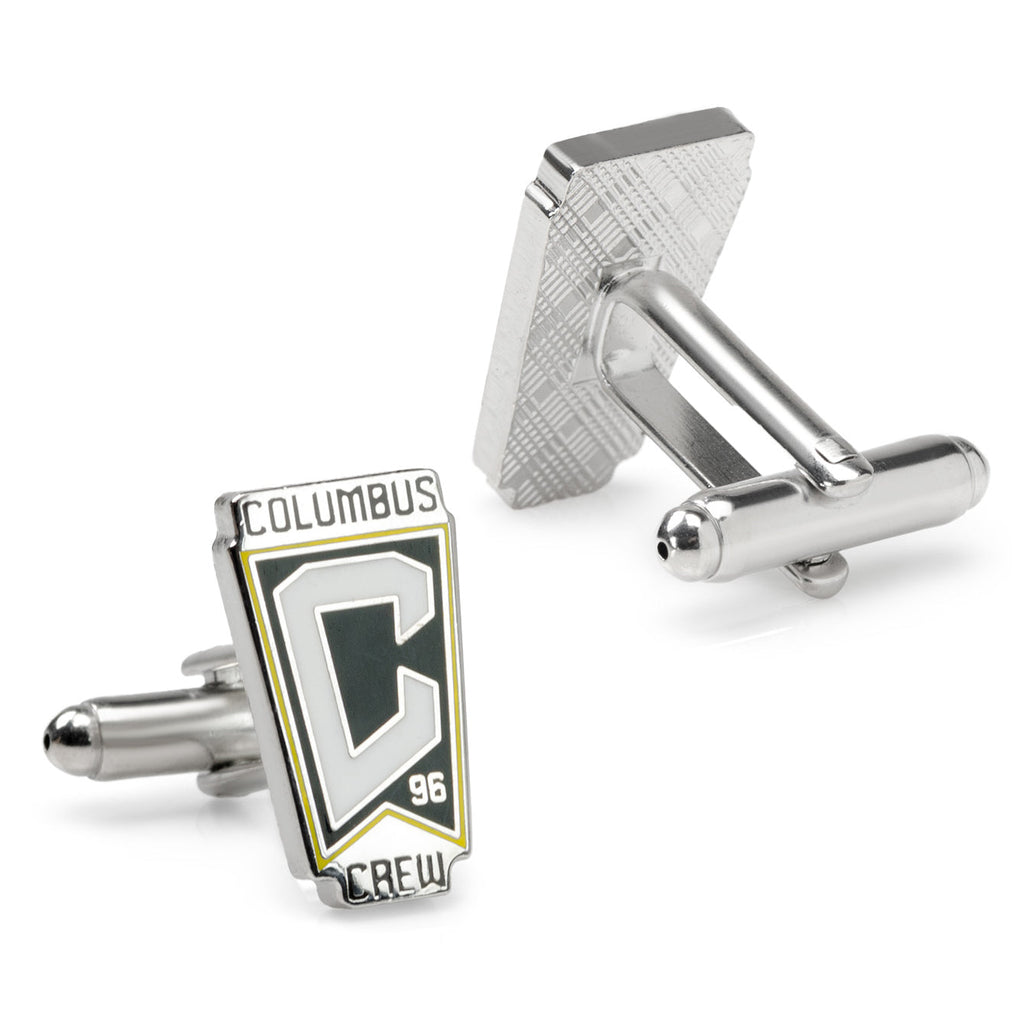 Columbus Crew MLS Shield Logo Enamel Cufflinks in Silver - Image 3