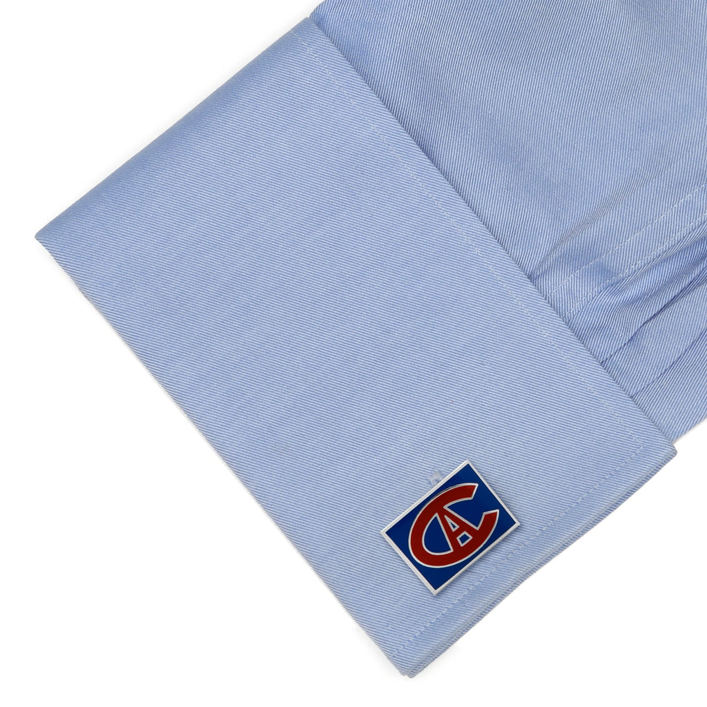 Montreal Canadiens Throwback Logo Rectangular Cufflinks - Image 3