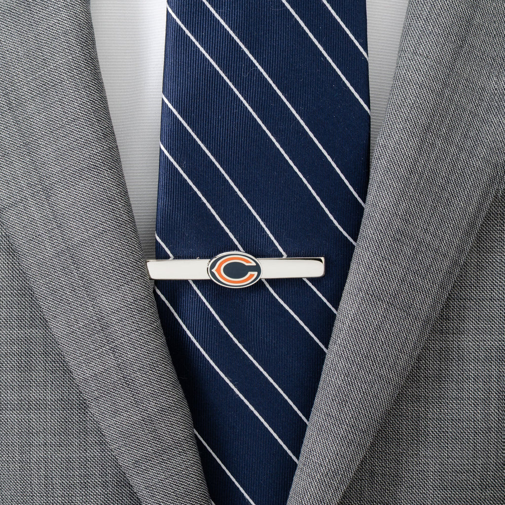 Chicago Bears NFL Officially Licensed Silver-Plated Tie Clip - Image 2
