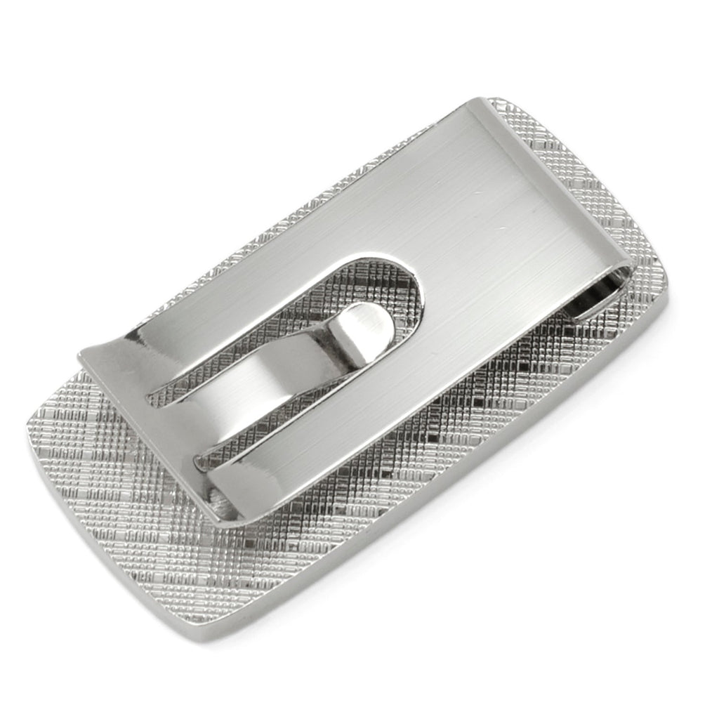 Chicago Cubs Cushion Money Clip in Silver Tone with Enamel Logo
