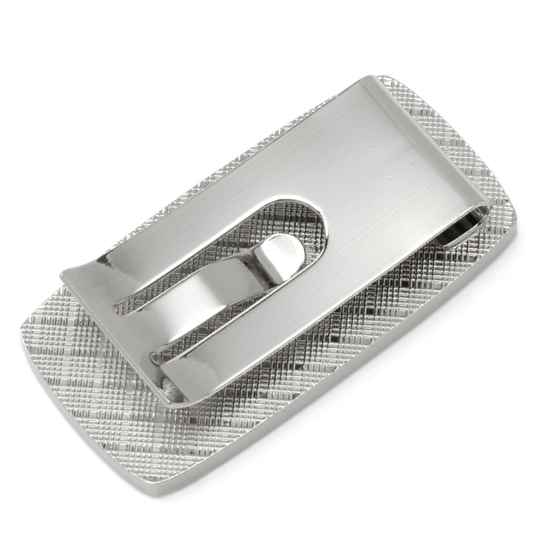 Chicago Cubs Cushion Money Clip in Silver Tone with Enamel Logo