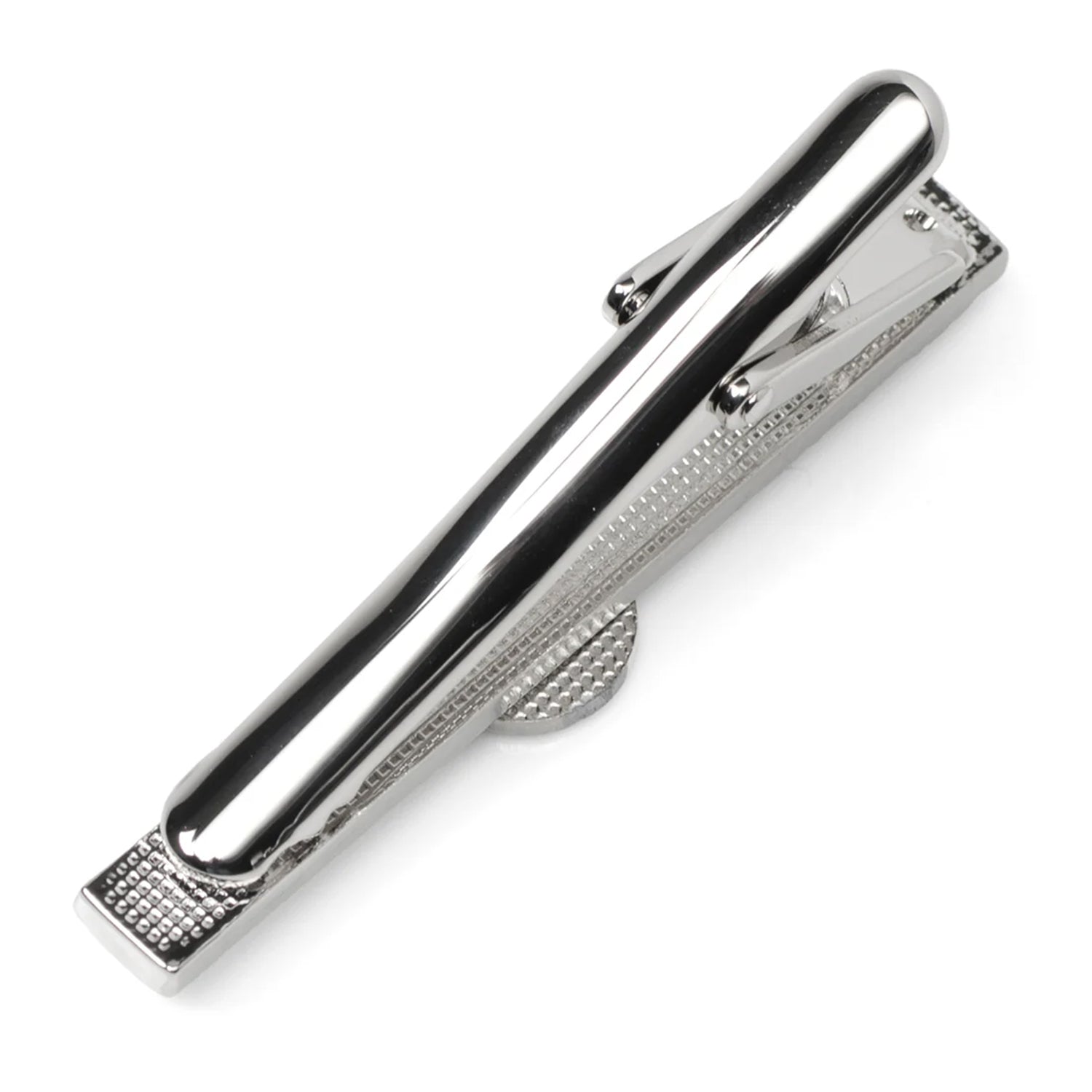 Chicago Cubs MLB Logo Tie Clip in Polished Silver Tone - Image 3