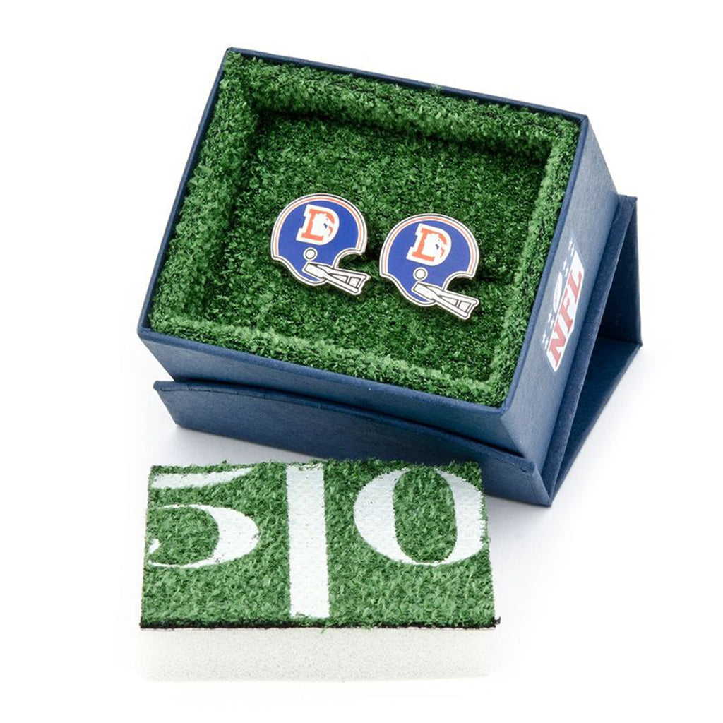Denver Broncos Vintage Throwback Helmet Cufflinks - Image 4