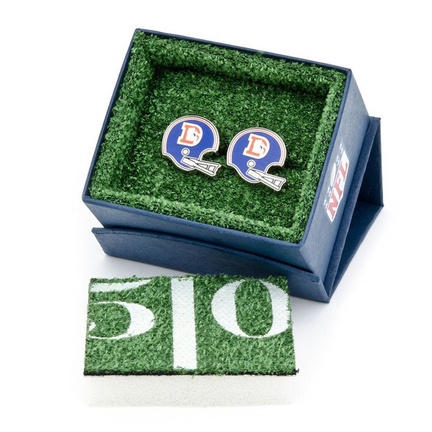Denver Broncos Vintage Throwback Helmet Cufflinks - Image 4