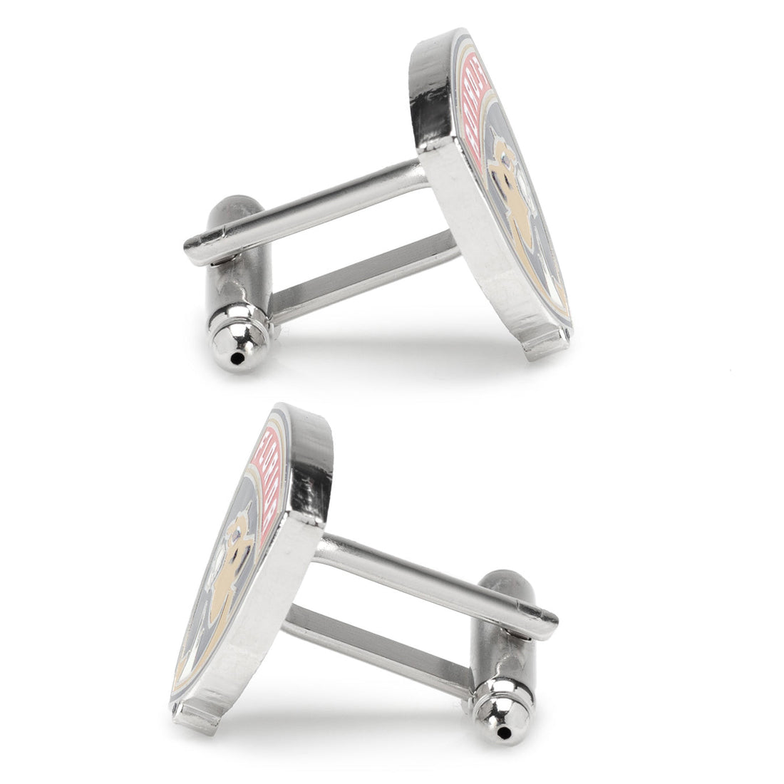 Florida Panthers NHL Logo Shield Cufflinks Silver Tone - Image 4