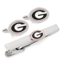 NCAA University of Georgia Bulldogs Cufflink and Tie Clip Gift Set