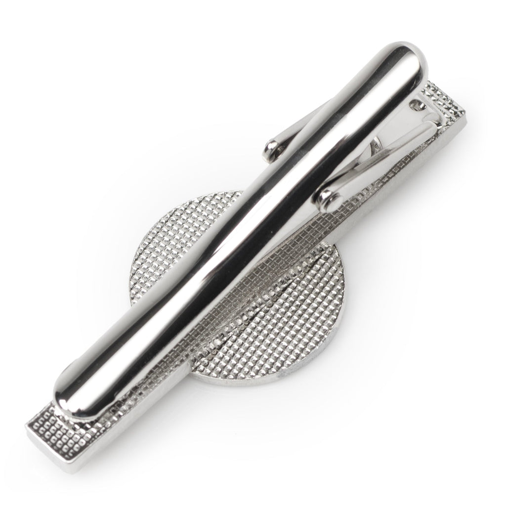 Inter Miami CF Logo Tie Bar in Pink and Silver Plated Metal - Image 3