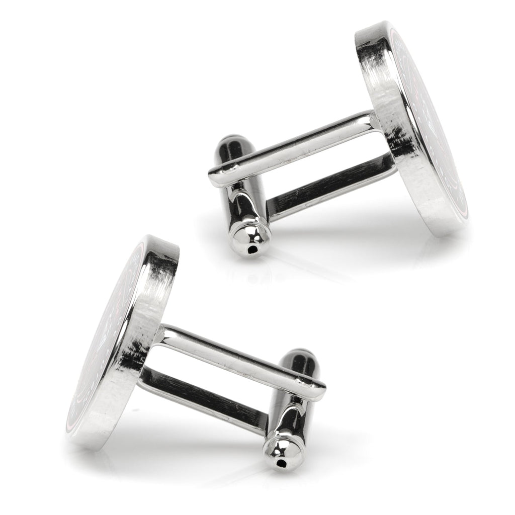 Inter Miami CF Logo Cufflinks in Silver Plated Metal - Image 4