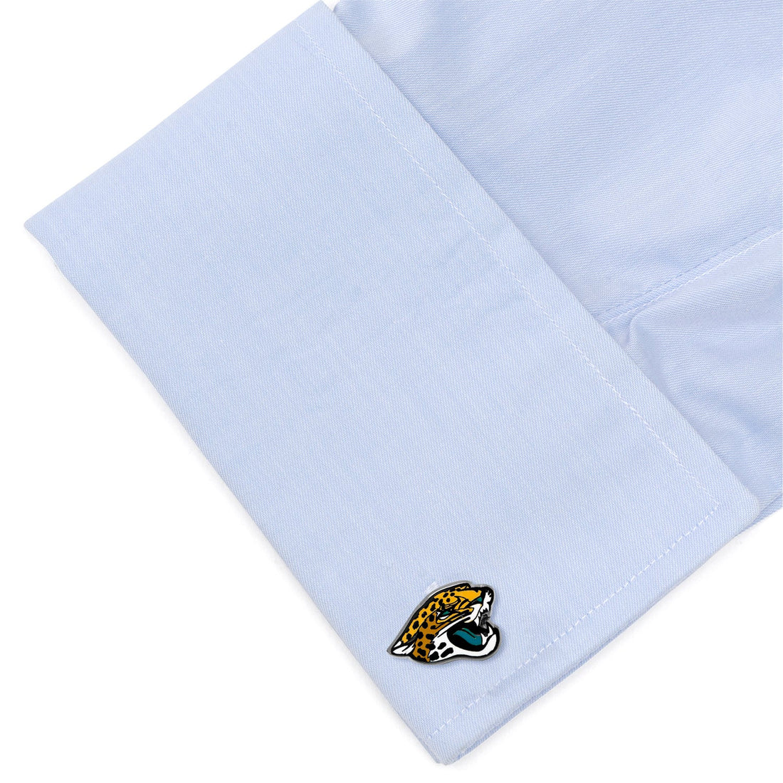 Jacksonville Jaguars NFL Logo Enamel Cufflinks in Gunmetal - Image 3