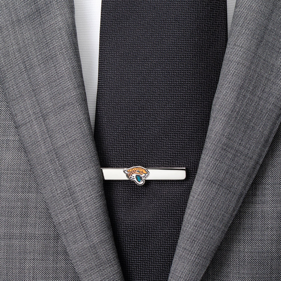 Jacksonville Jaguars Silver Plated Sliding Tie Bar Clip - Image 2