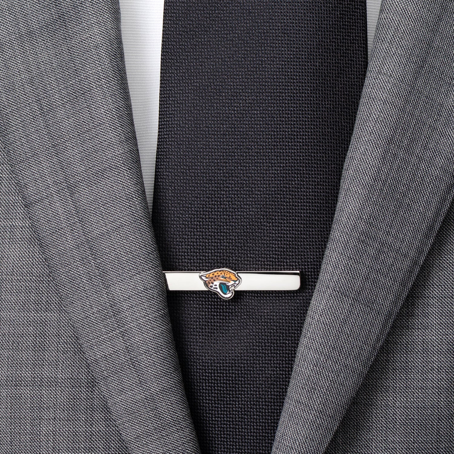 Jacksonville Jaguars Silver Plated Sliding Tie Bar Clip - Image 2