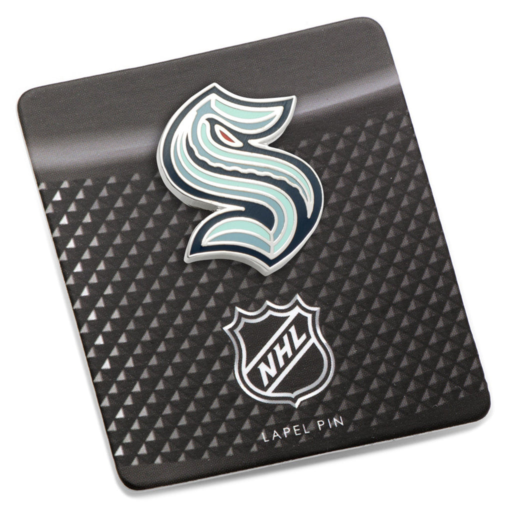 NHL Seattle Kraken Logo Lapel Pin in Stainless Steel - Image 5