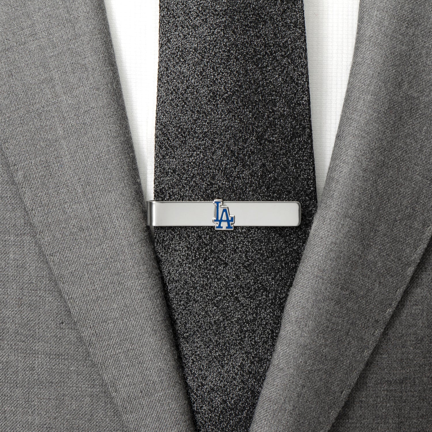 Los Angeles Dodgers MLB Officially Licensed Silver Tone Tie Bar - Image 2