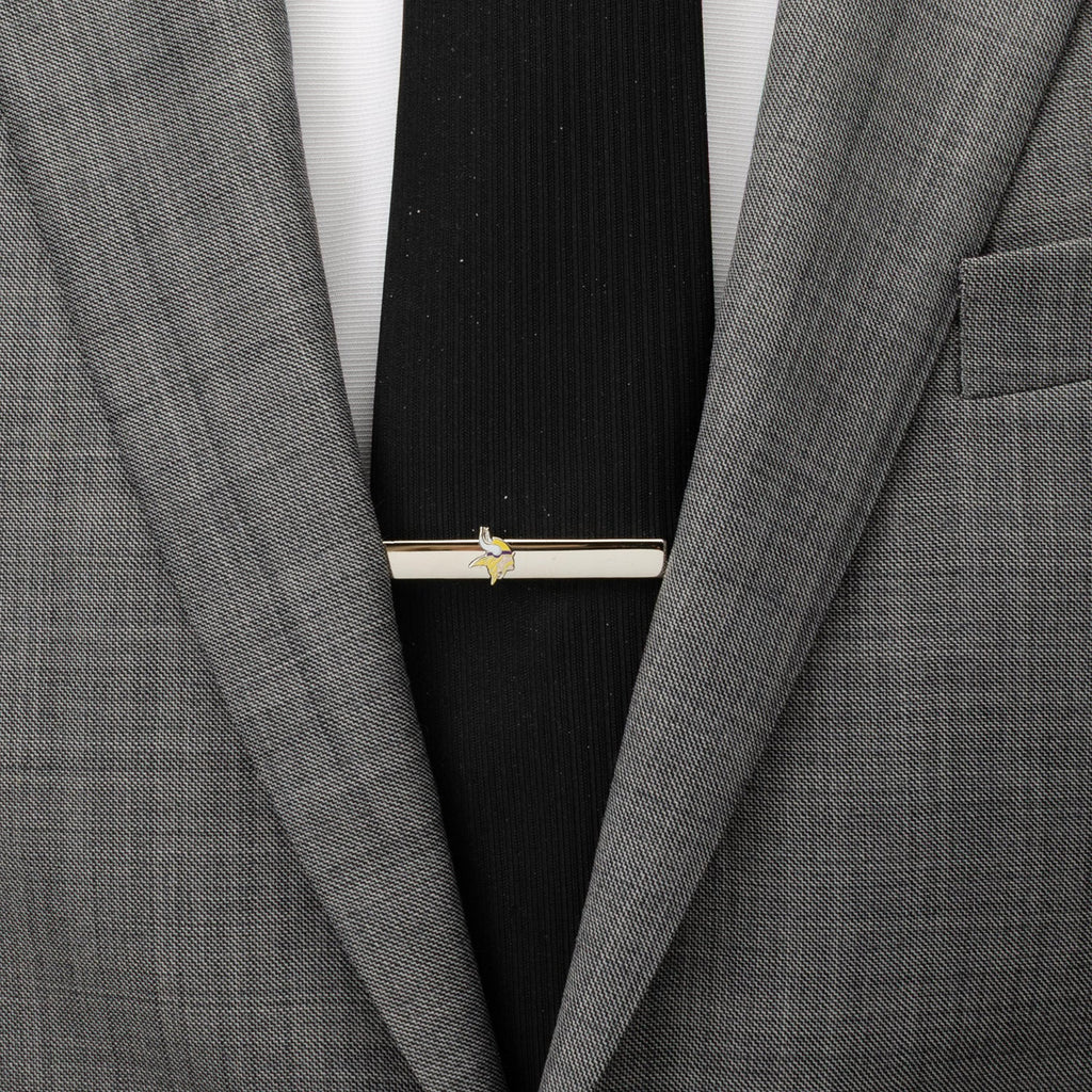 Minnesota Vikings NFL Team Logo Silver Plated Tie Clip - Image 2