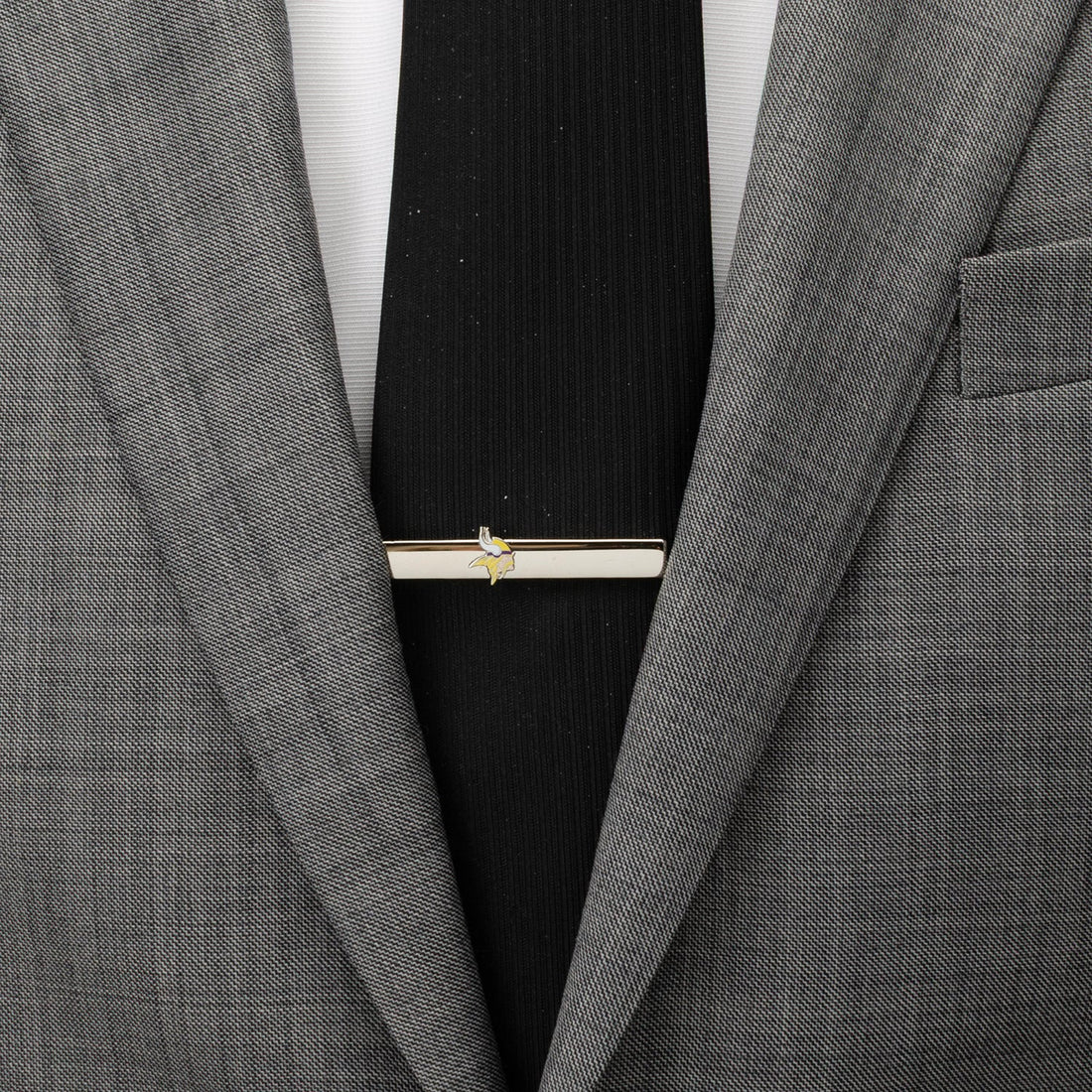 Minnesota Vikings NFL Team Logo Silver Plated Tie Clip - Image 2