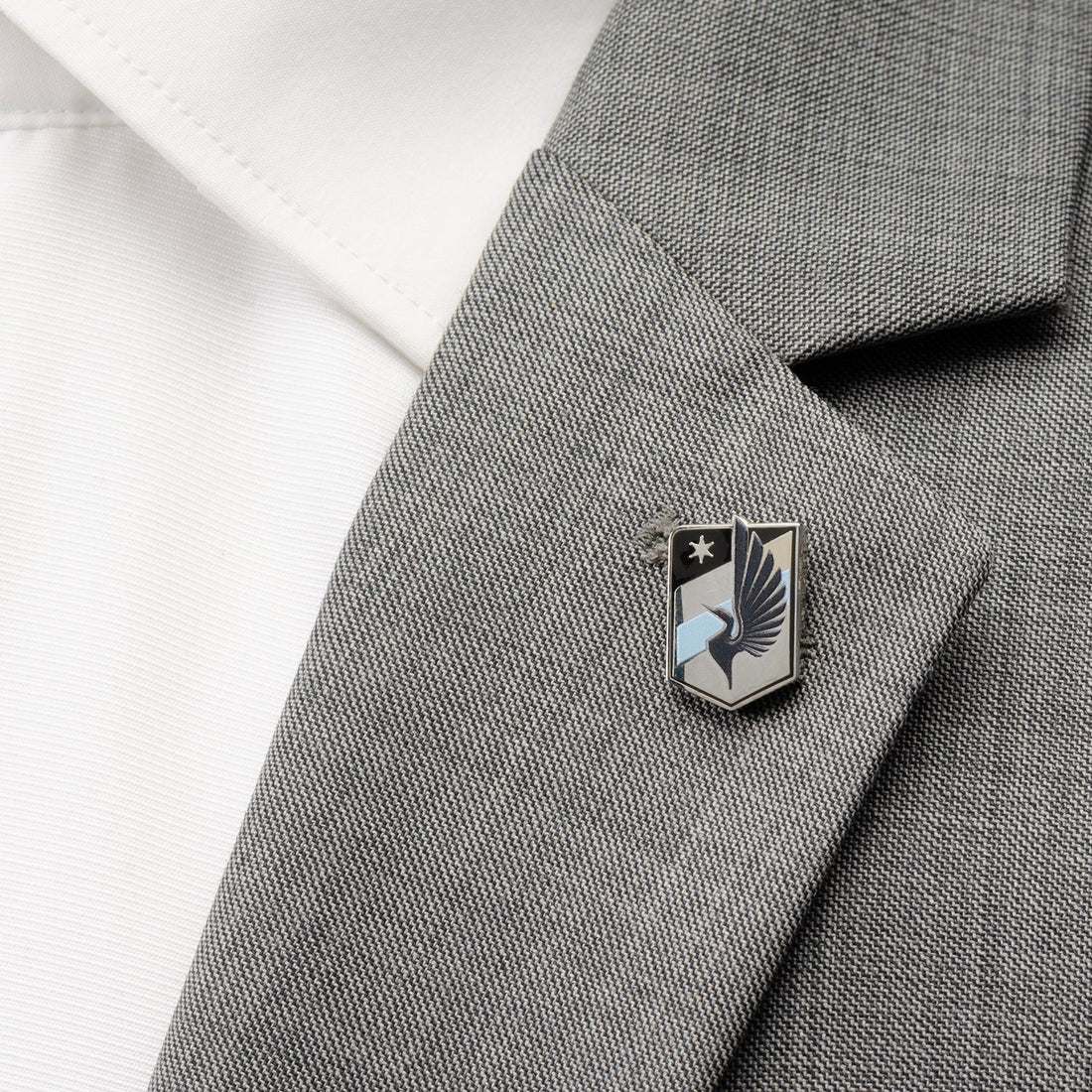 Minnesota United FC Official Logo Lapel Pin in Silver Plated - Image 2