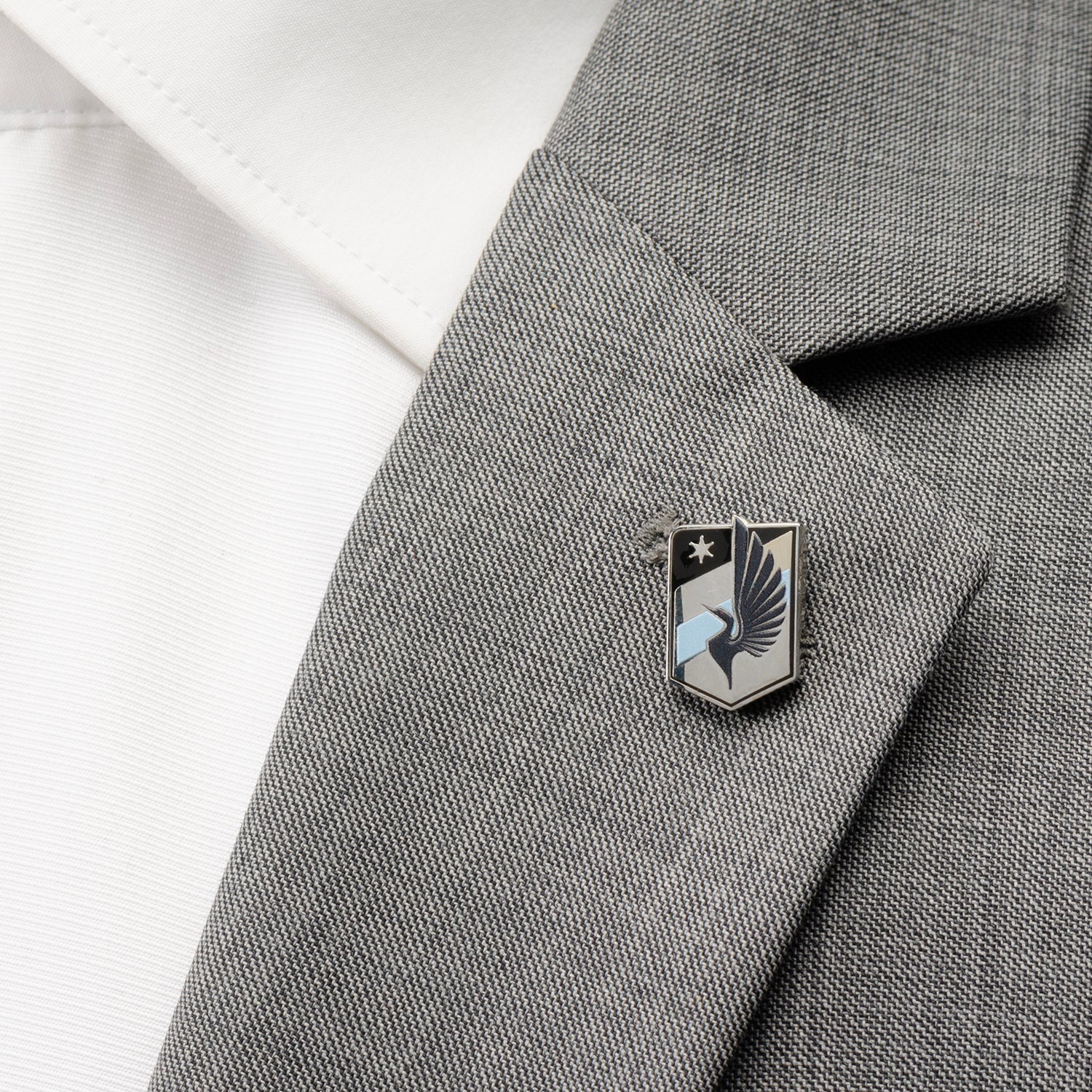 Minnesota United FC Official Logo Lapel Pin in Silver Plated - Image 2