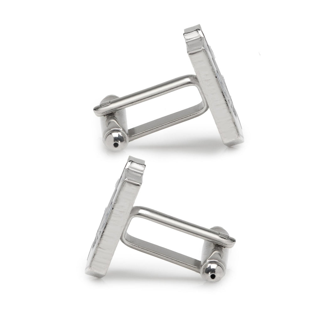 Minnesota United FC Logo Cufflinks in Silver Plated Enamel - Image 4