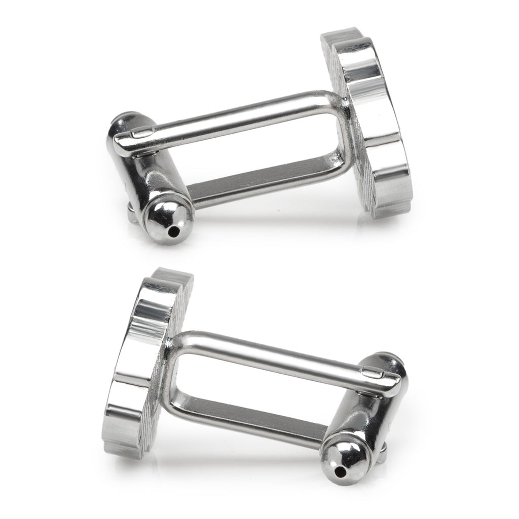 Minnesota Wild NHL Logo Cufflinks Silver Plated Enamel Details - Image 4