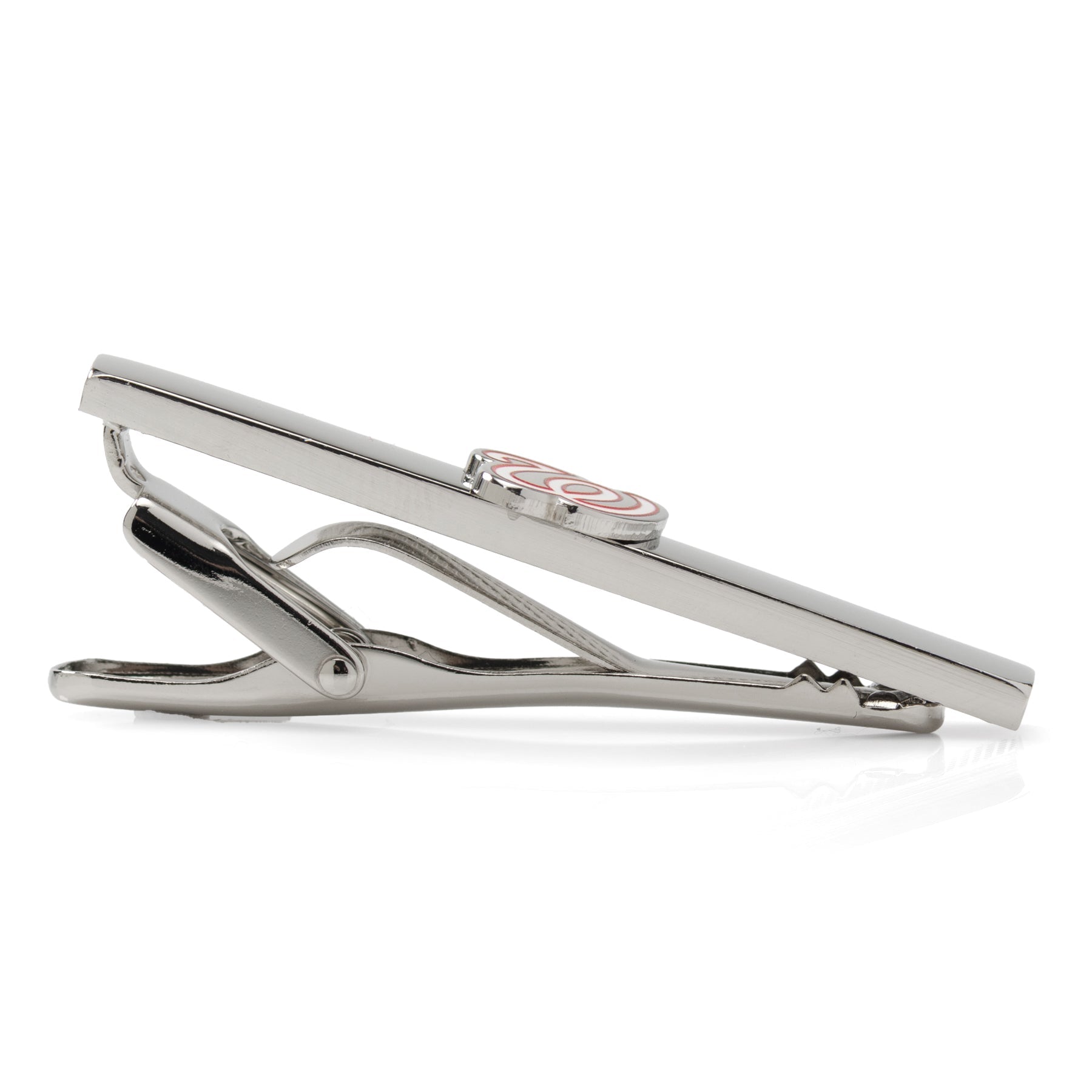 Washington Nationals MLB Logo Tie Clip Silver Tone - Image 4