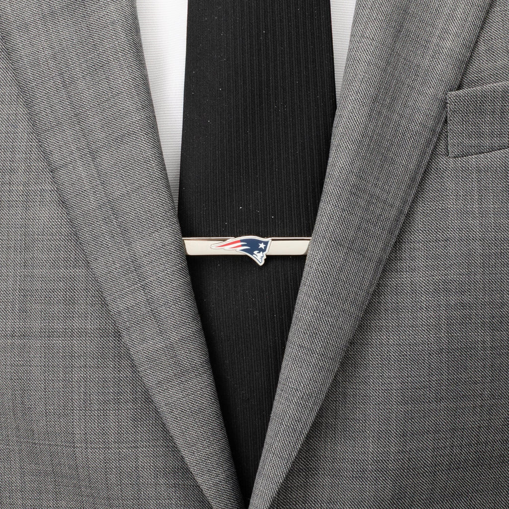 New England Patriots Silver Plated Sliding Tie Clip Accessory - Image 2