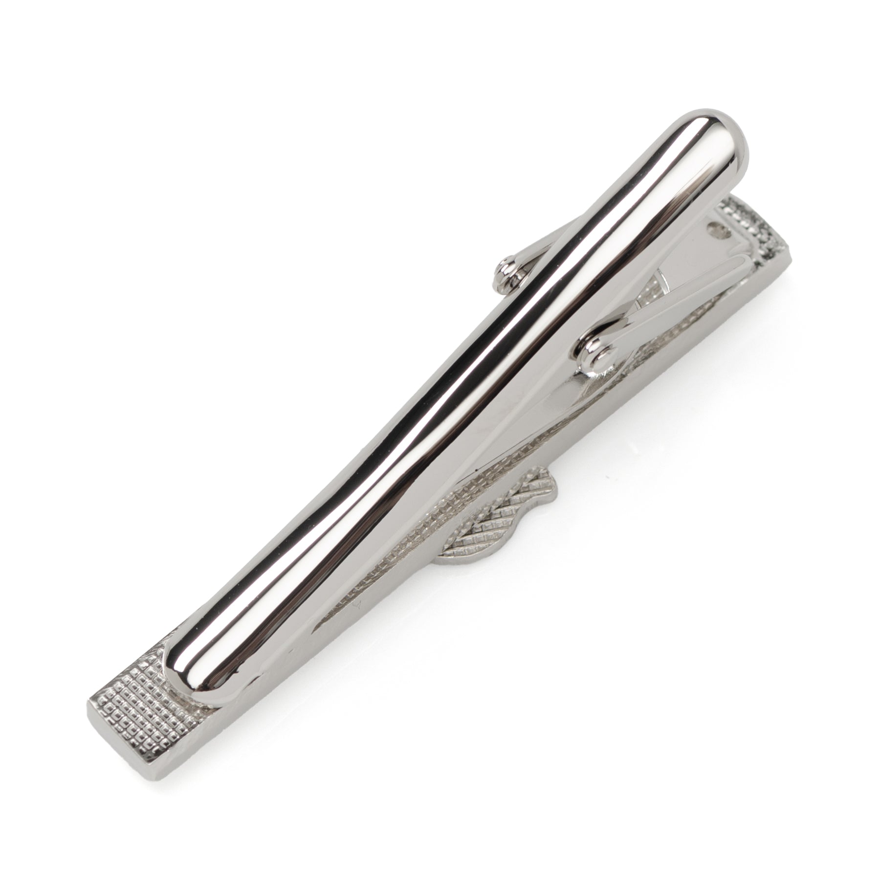 NHL New Jersey Devils Silver-Plated Sliding Tie Clip Accessory - Image 3