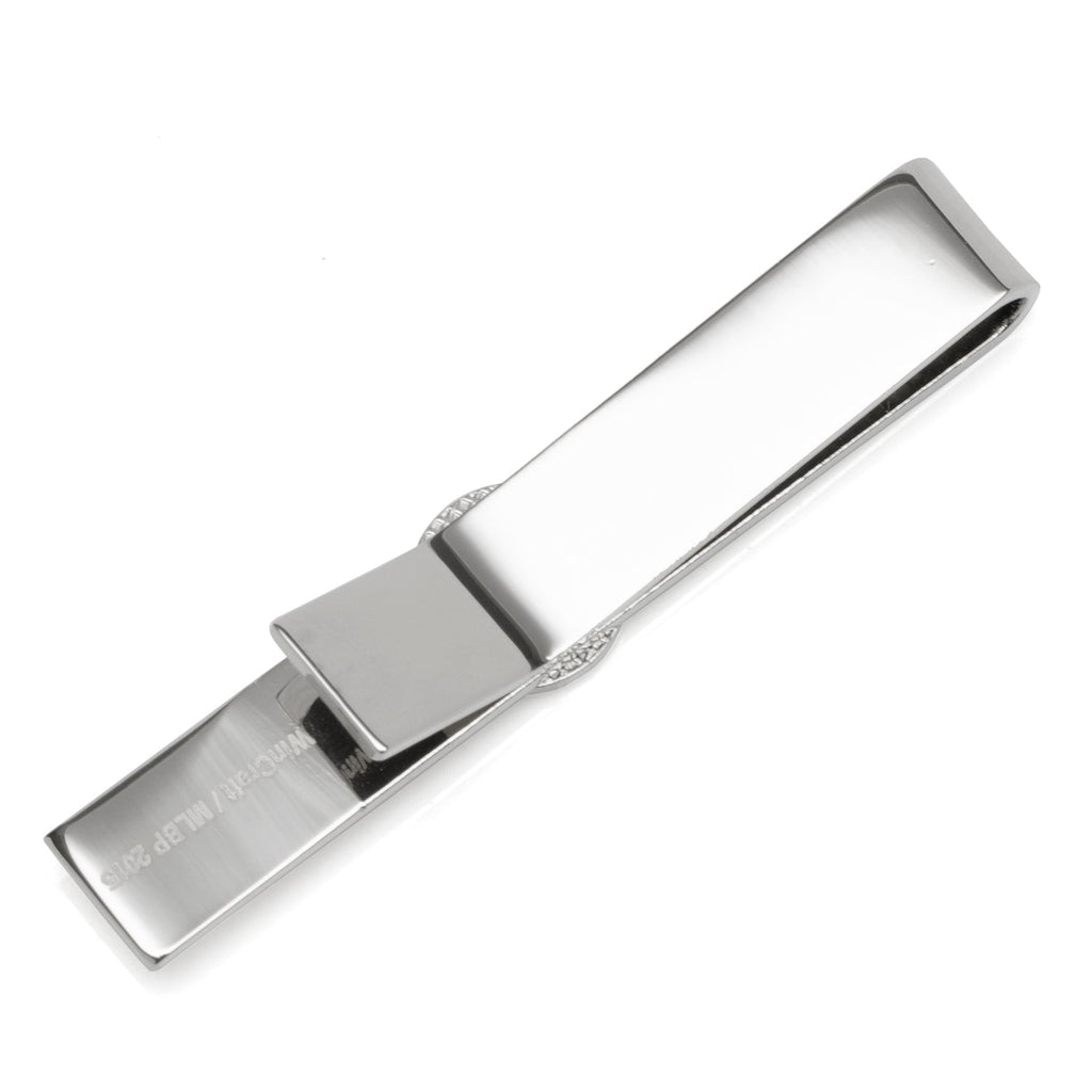 New York Yankees MLB Pinstripe Circle Silver Tie Bar - Image 3