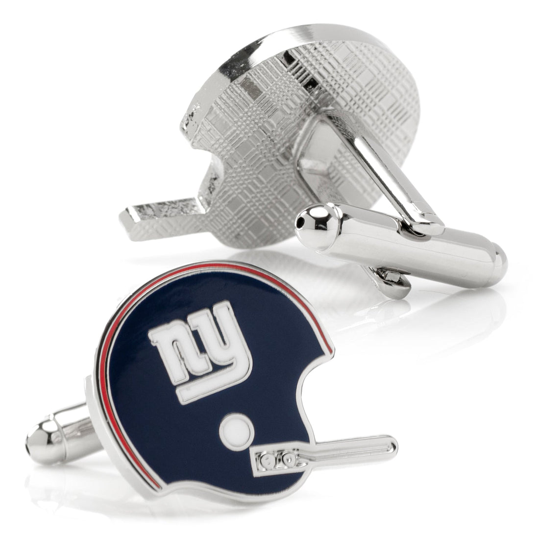 New York Giants NFL Retro Helmet Cufflinks in Silver Tone - Image 2