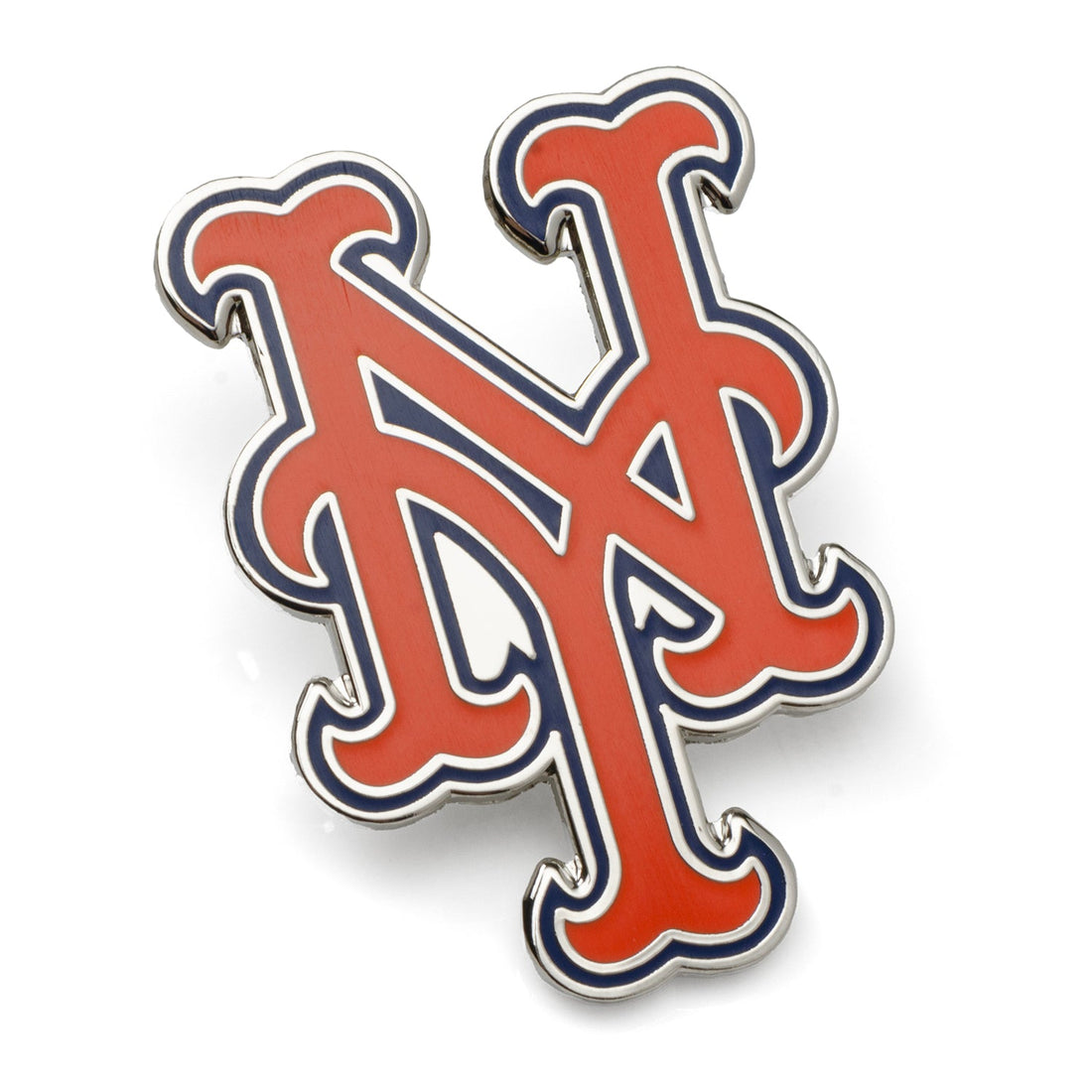 New York Mets MLB Team Logo Lapel Pin Silver Tone Metal