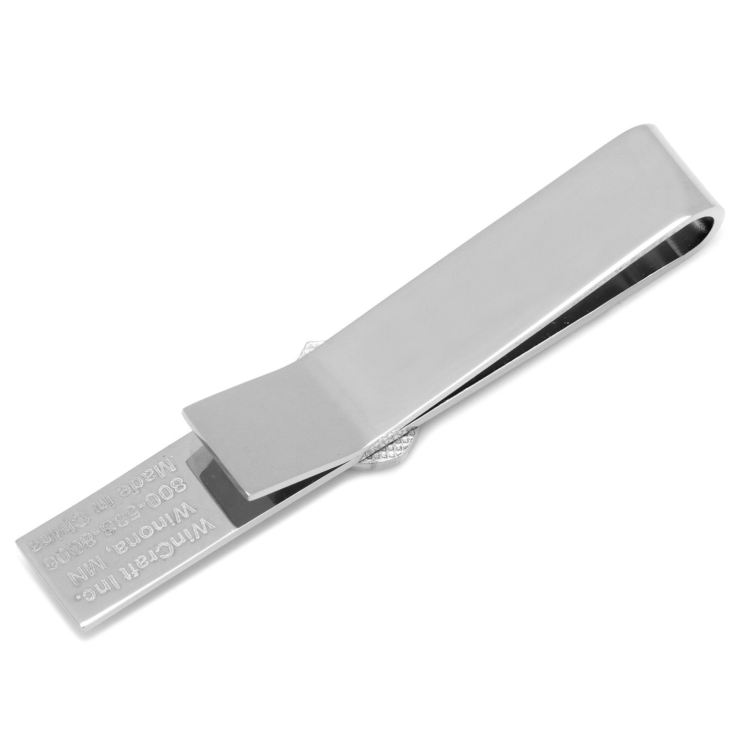Las Vegas Raiders Silver Plated Sliding Tie Bar Accessory - Image 3