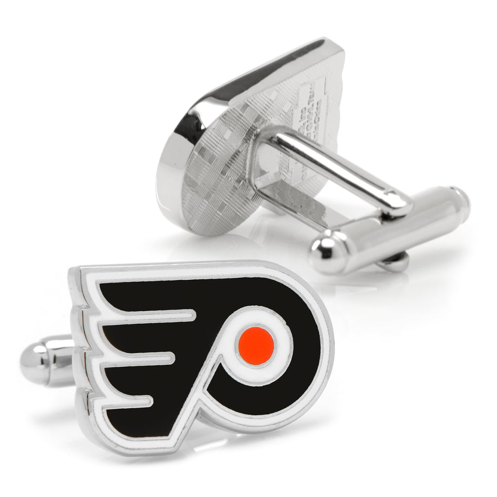 Philadelphia Flyers NHL Logo Cufflinks in Silver Tone - Image 2