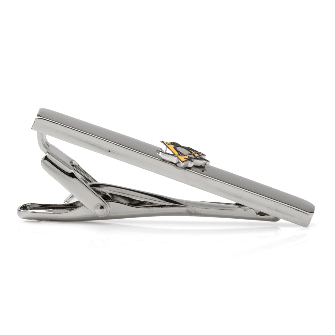 Pittsburgh Penguins Silver-Plated NHL Logo Sliding Tie Clip - Image 4