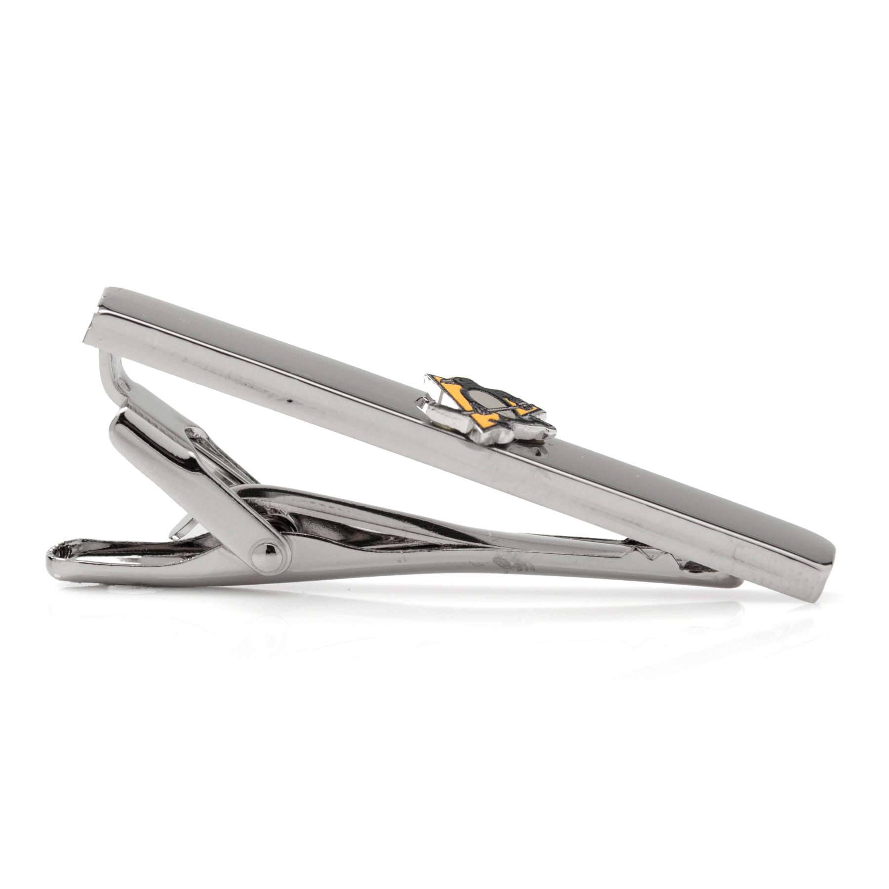 Pittsburgh Penguins Silver-Plated NHL Logo Sliding Tie Clip - Image 4