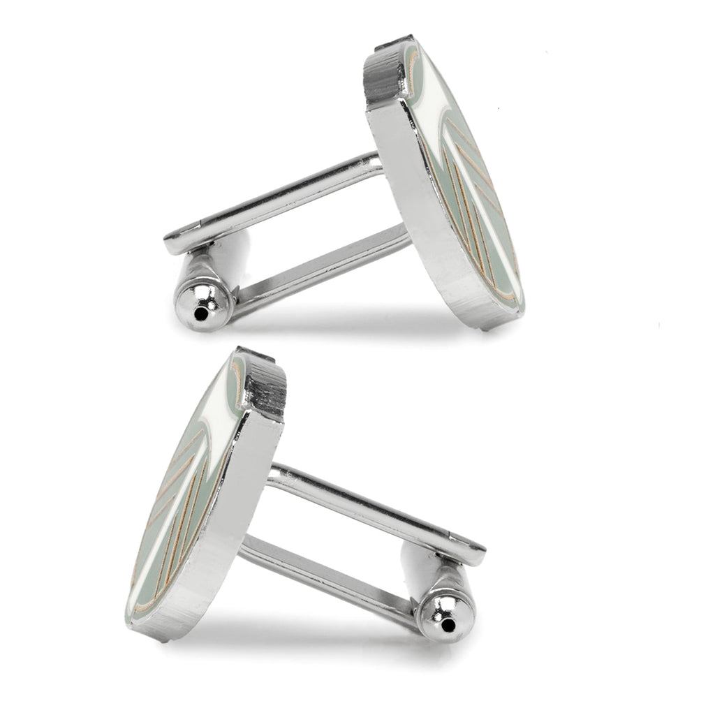 Portland Timbers Silver Plated Logo Cufflinks with Green Enamel - Image 4