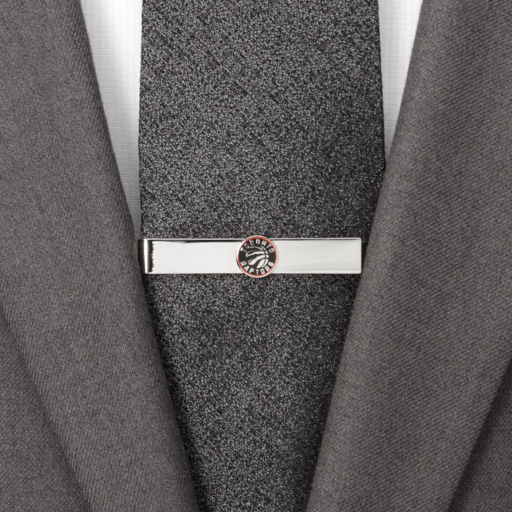 Toronto Raptors NBA Silver Tone Metal Tie Bar