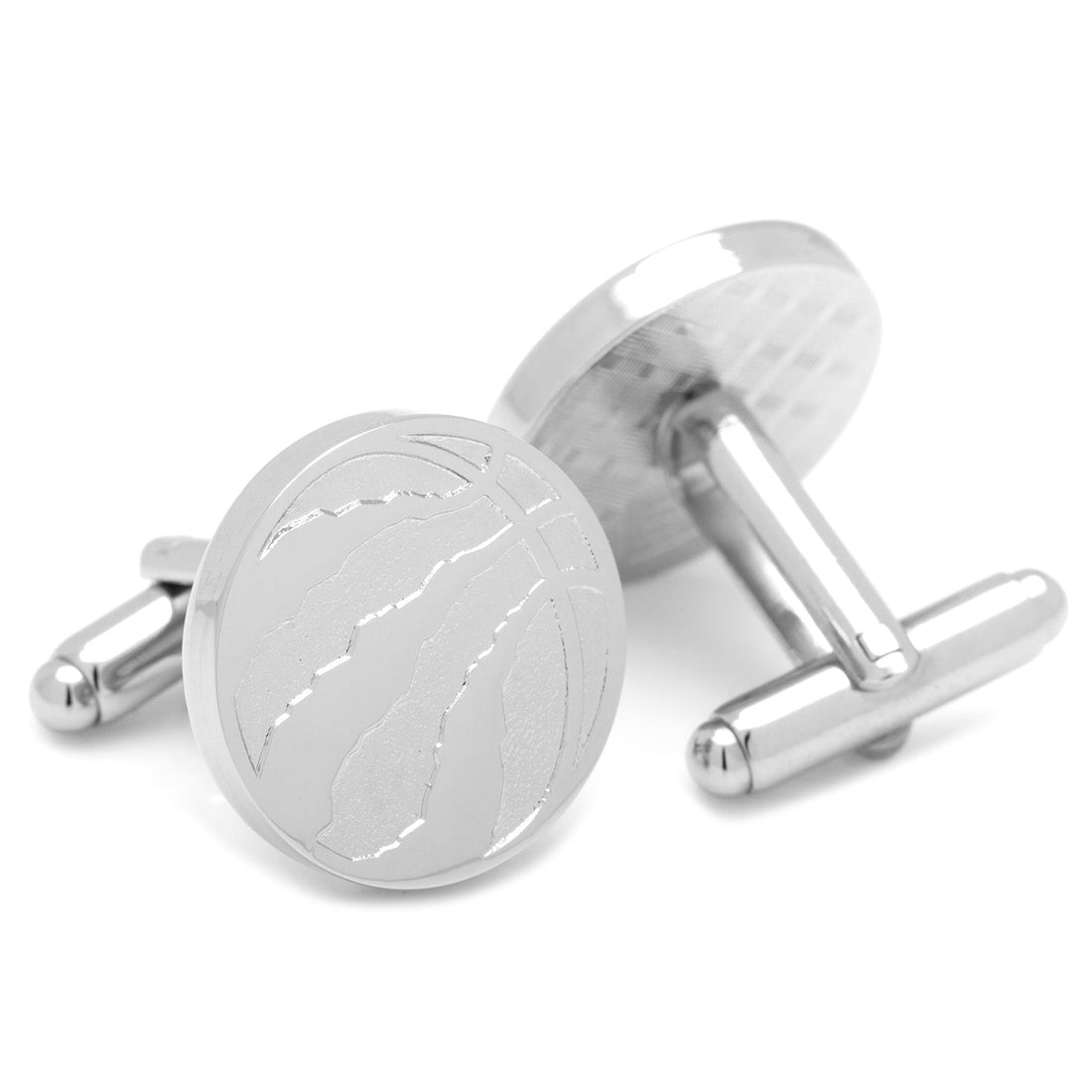 Toronto Raptors Logo Silver Tone Cufflinks NBA Gift - Image 2