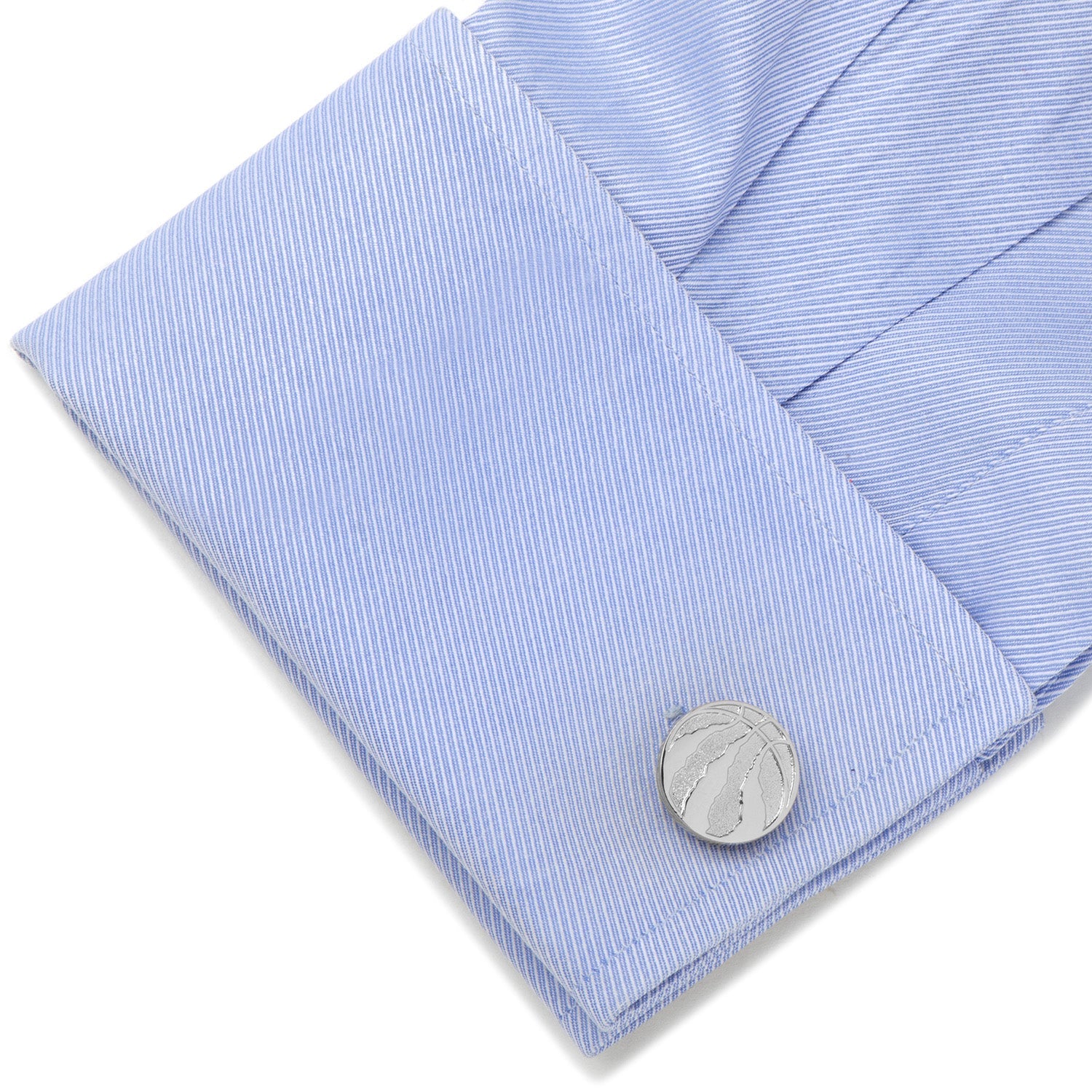 Toronto Raptors Logo Silver Tone Cufflinks NBA Gift - Image 3