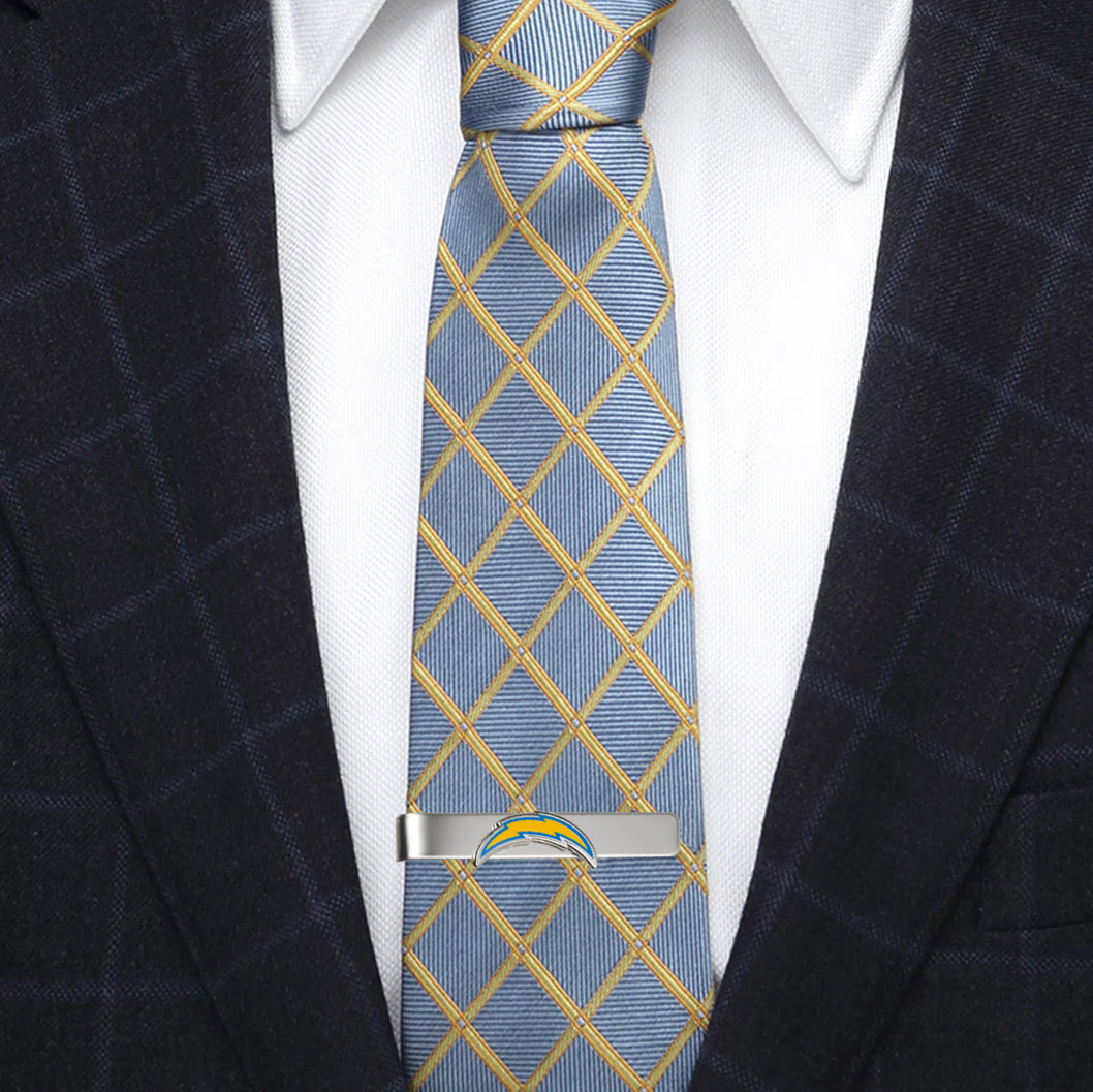 Los Angeles Chargers NFL Silver Plated Sliding Tie Bar - Image 2