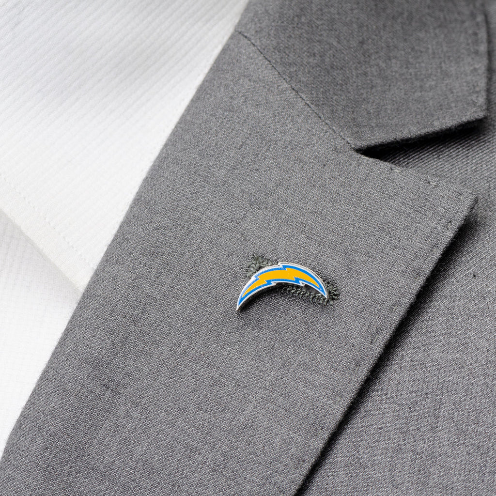Los Angeles Chargers NFL Team Logo Enamel Lapel Pin Silver Tone - Image 2