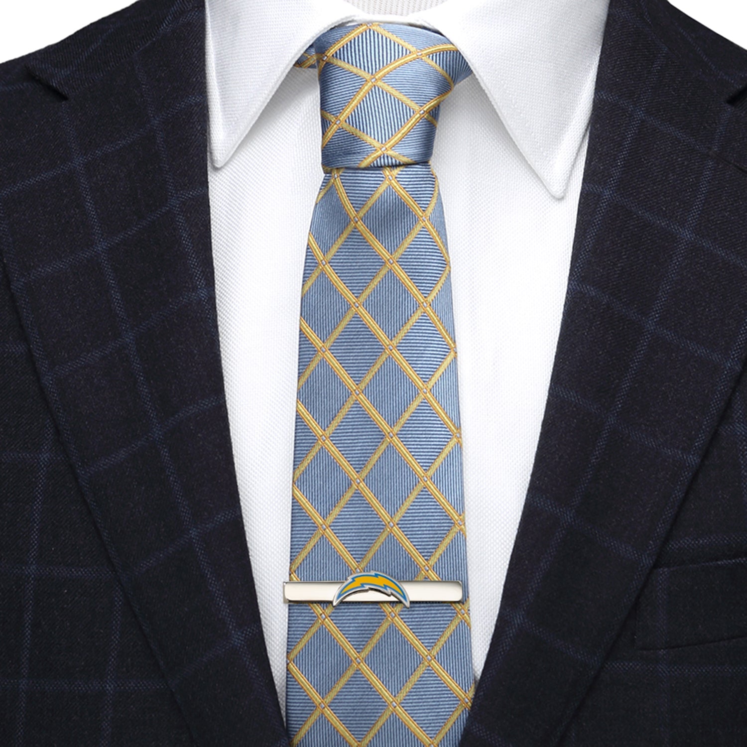 Los Angeles Chargers NFL Silver Plated Tie Clip - Image 2