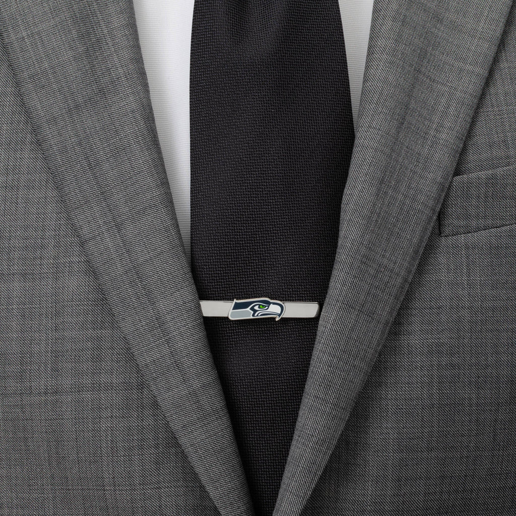 Seattle Seahawks Silver Plated Logo Tie Clip for Game Day - Image 2