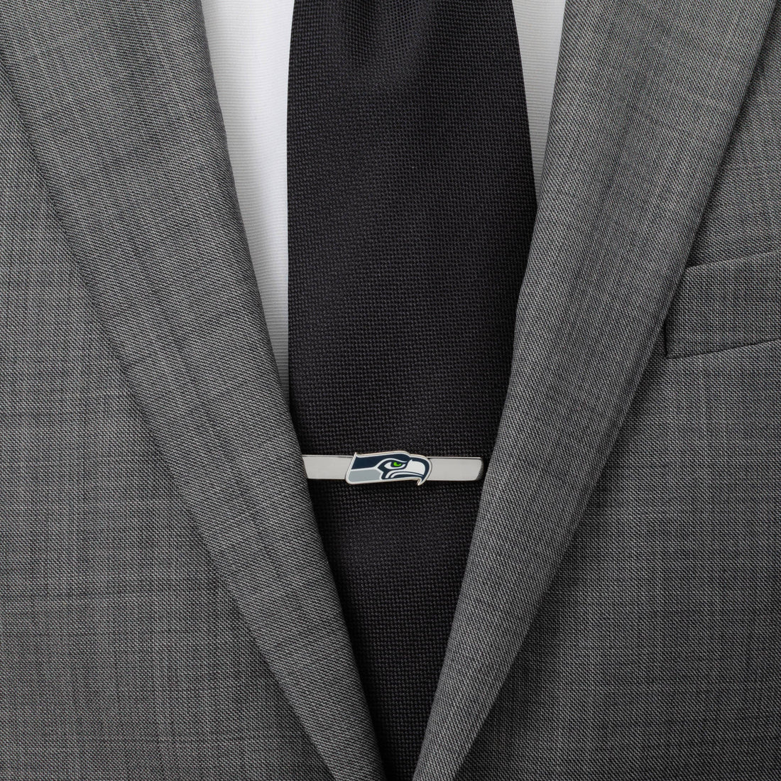 Seattle Seahawks Silver Plated Logo Tie Clip for Game Day - Image 2