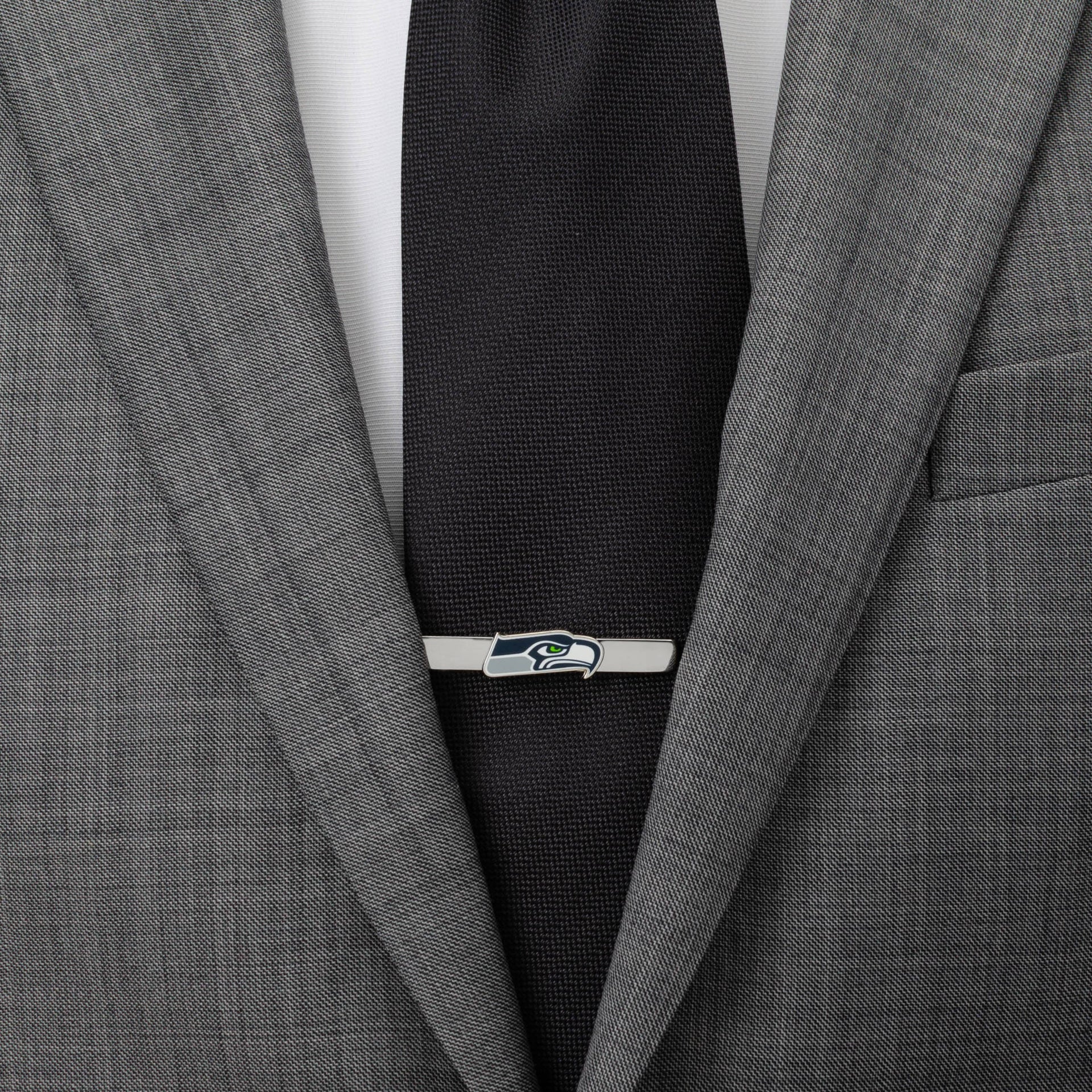 Seattle Seahawks Silver Plated Logo Tie Clip for Game Day - Image 2