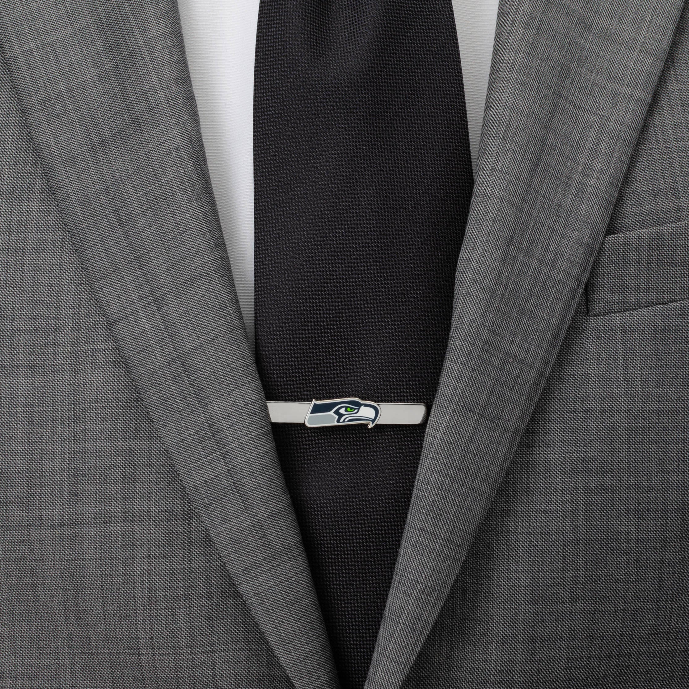 Seattle Seahawks Silver Plated Logo Tie Clip for Game Day - Image 2