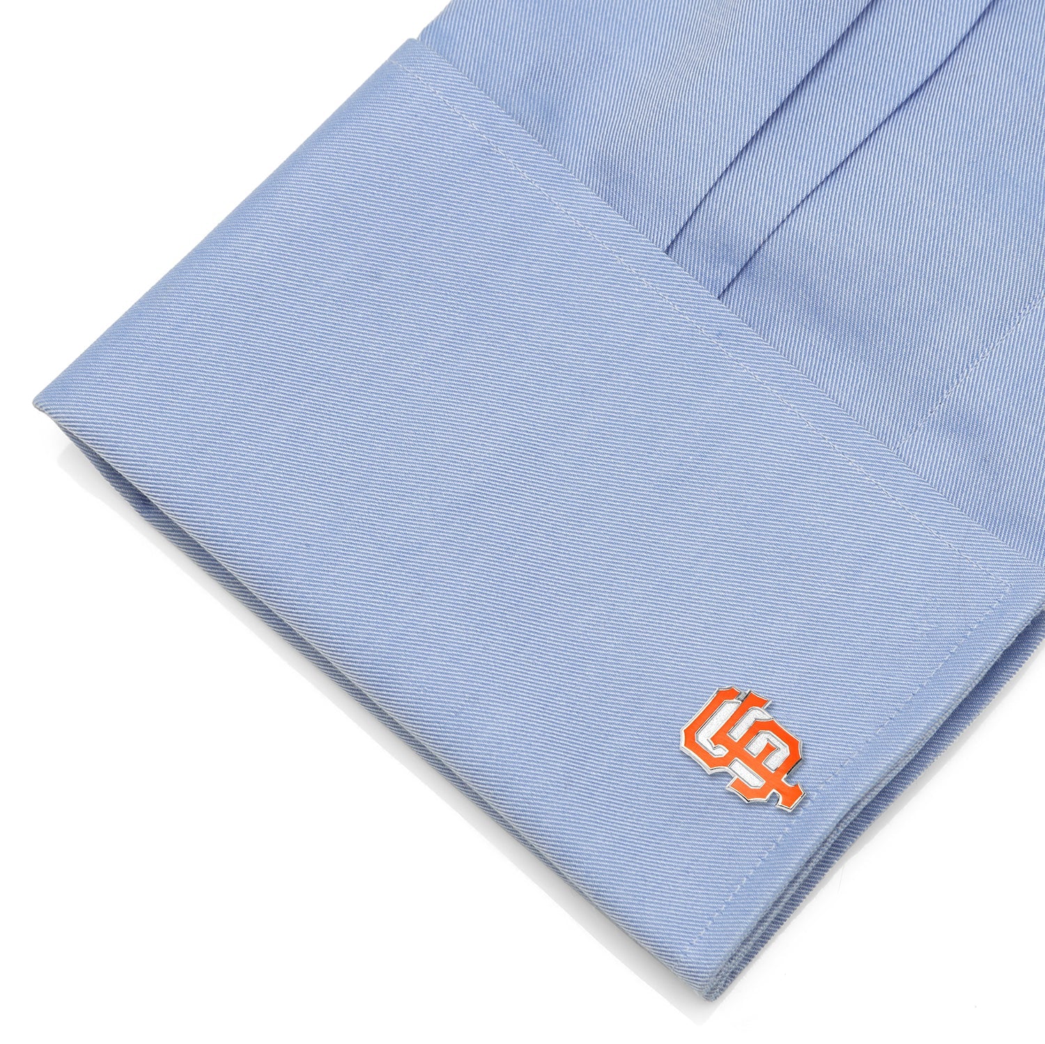 San Francisco Giants MLB Logo Cufflinks in Silver and Orange - Image 3
